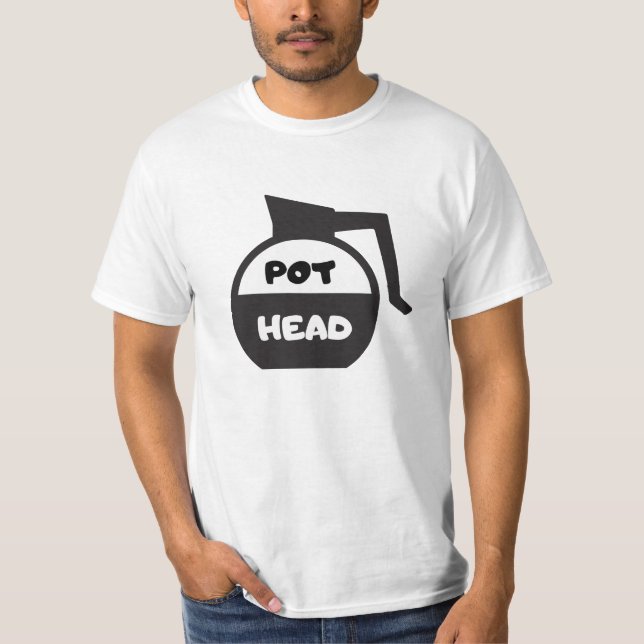 Camiseta Coffee Pot Head (Anverso)