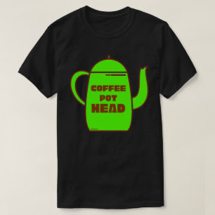 Camiseta COFFEE POT HEAD idea de regalo de café divertido