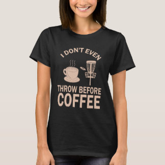 Camiseta Coffee Shirt de disco divertido
