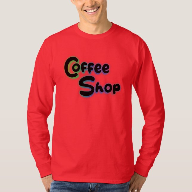 Camiseta Coffee shop (Anverso)