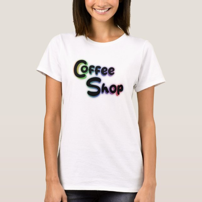 Camiseta Coffee shop (Anverso)
