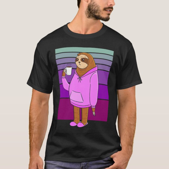 Camiseta coffee sloth (Anverso)