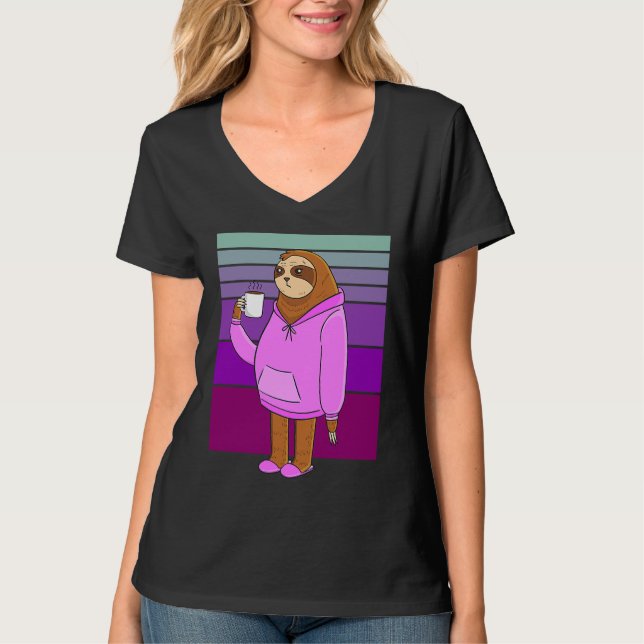Camiseta coffee sloth (Anverso)