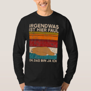 Camiseta Coffee Sloth Algo Está Aquí Faul Oh Das Bin Ja