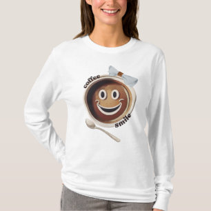 Camiseta Coffee Smile Funny Cute Sweet