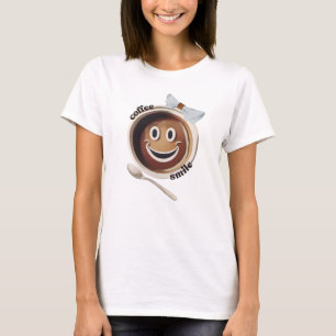 Camiseta Coffee Smile Funny Cute Sweet