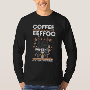 Camiseta Coffee Spelee Backups Es Eeffoc Cat Caffeine Lo