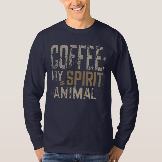 Camiseta Coffee Spirit Animal (Anverso)