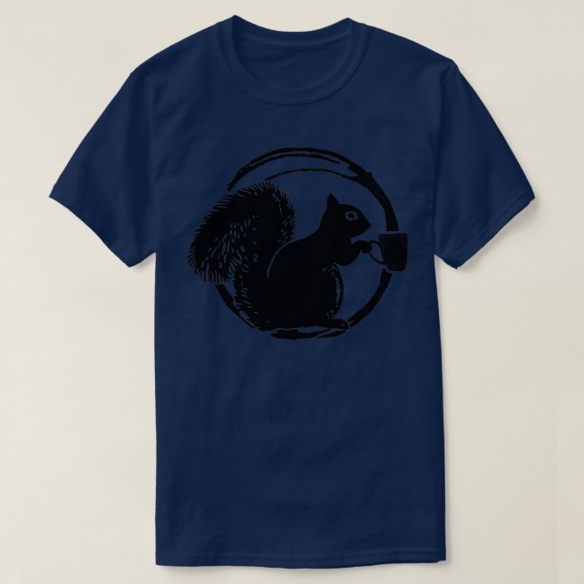 Camiseta Coffee Squirrel (Diseño del anverso)