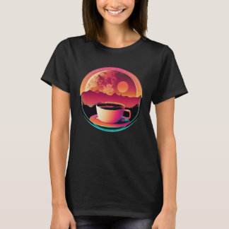 Camiseta Coffee Synthwave 80s Retrowave Aesthetic  1