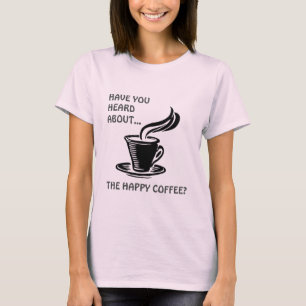 Camiseta Coffee T-Shirt al vapor Hot Happy
