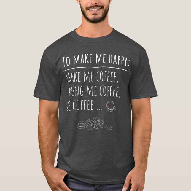 Camiseta Coffee T-Shirts (Anverso)