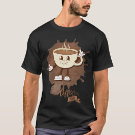 Camiseta Coffee Time – Cute Smiling Cup with  Steam