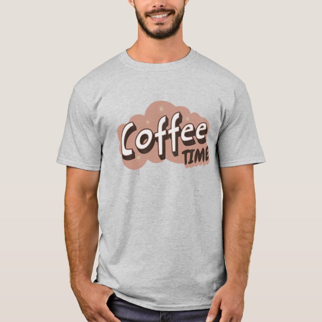 Camiseta Coffee Time Retro T-Shirt (Anverso)