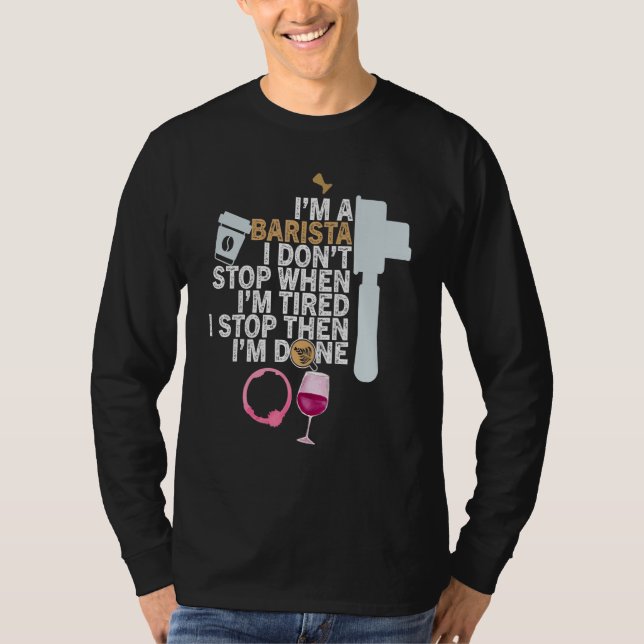 Camiseta Coffee Wine Cita Barista Guay Coffee Wine 13 (Anverso)