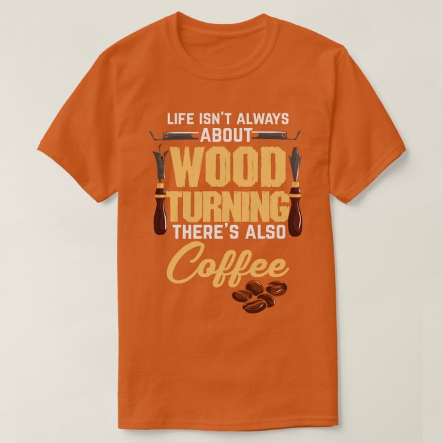 Camiseta Coffee Woodtoring Madera de madera (Diseño del anverso)
