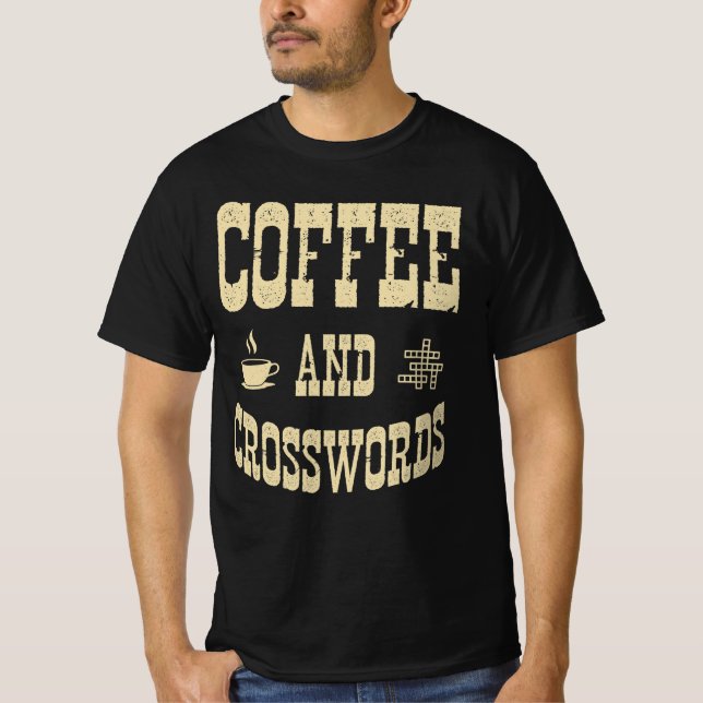 Camiseta Coffee Y Crosswords T-Shirt (Anverso)