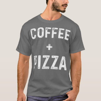 Camiseta Coffee Y Pizza Food Divertidos