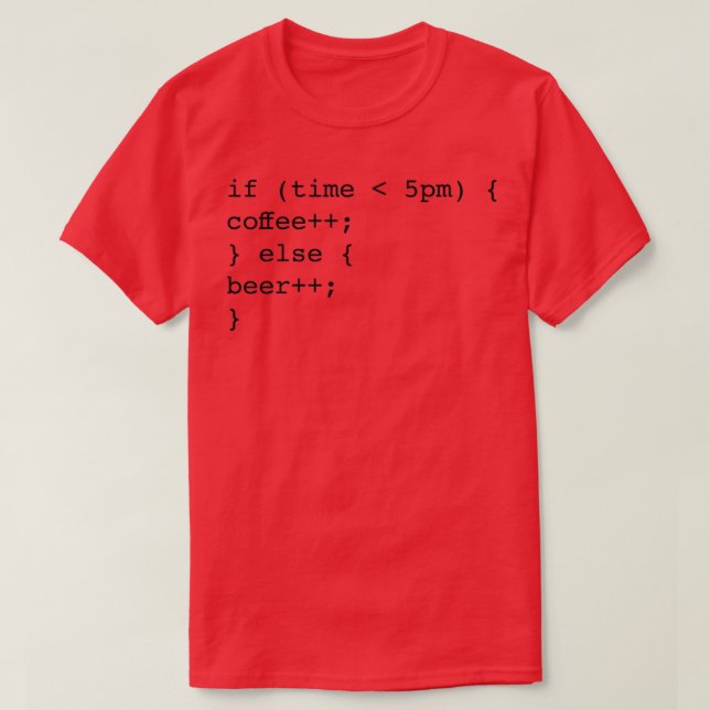 Camiseta Coffer de Coder Computer Science (Diseño del anverso)