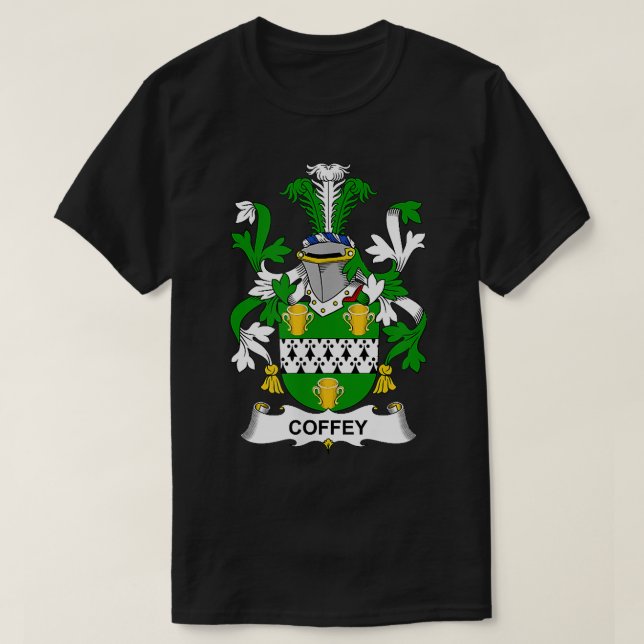 Camiseta Coffey Coat of Arms Family Crest  (Diseño del anverso)