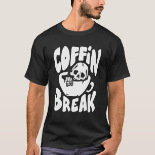 Camiseta Coffin Break Lazy Halloween Disstume divertida Ske
