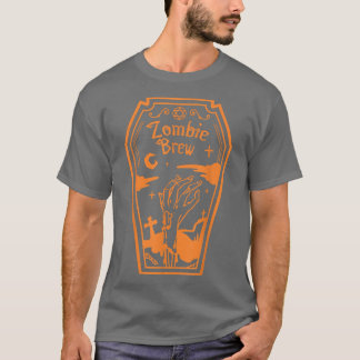 Camiseta Coffin de equipo zombi Feliz asuy Halloween Noche