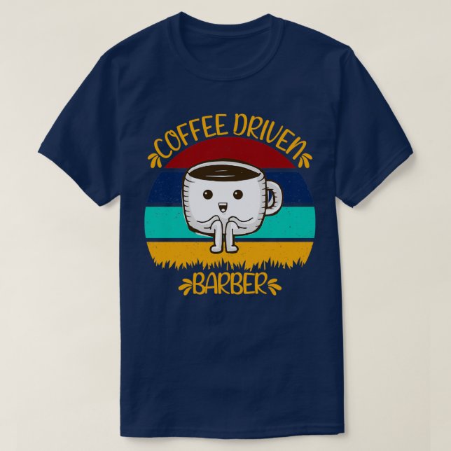 Camiseta Coffven Barber Funny Caffeine Citas (Diseño del anverso)