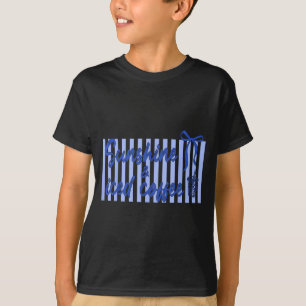 Camiseta Cofre de lazo de coqueta helado café y día de sol