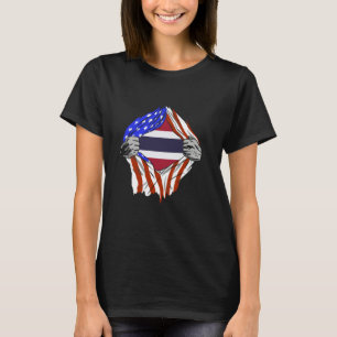 Camiseta Cofre de Tailandia EE. UU. Raíces Tailandesas Orgu