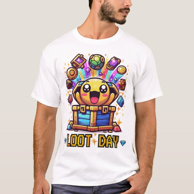 Camiseta Cofre del Tesoro de Loot Day Graphic (Anverso)