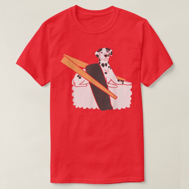 Camiseta Cofunda de perro de Dalmacia (Diseño del anverso)