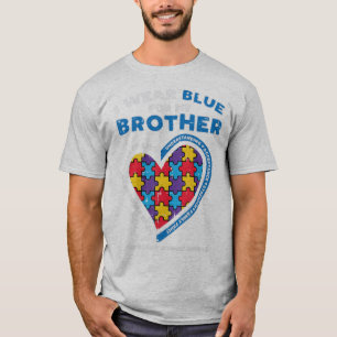 Camiseta Coge este lindo rompecabezas que llevo azul para m