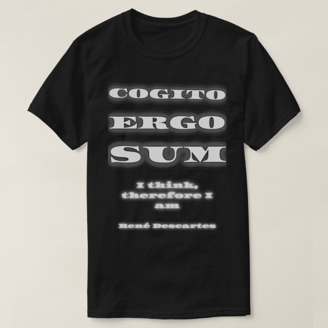 Camiseta COGITO ERGO SUM Classic TShirt (Diseño del anverso)