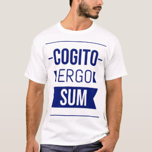 Camiseta Cogito ergo sum - frase latina