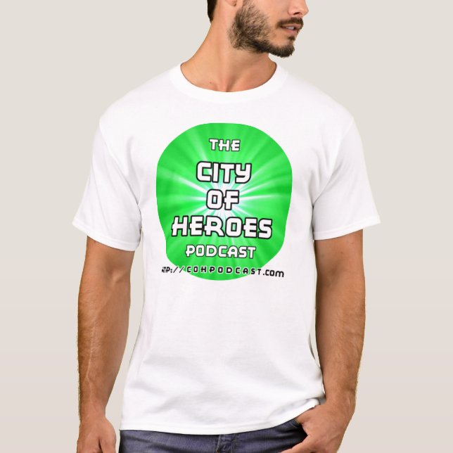 Camiseta CoH hace un podcast verde (Anverso)