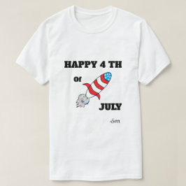 Camiseta ; Cohete 4 De Julio