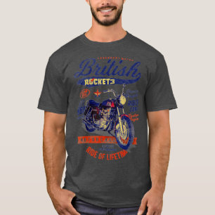 Camiseta Cohete BSA 3 Gran Bretaña Motorcycle Classic V