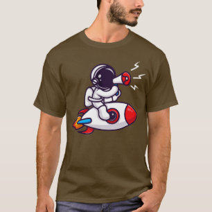 Camiseta Cohete de Astronauta con Personalizado de altavoce