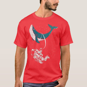 Camiseta Cohete de barco espacial Astronauta Universe Whale