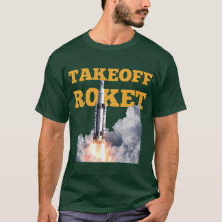 Camiseta Cohete de despegue divertido