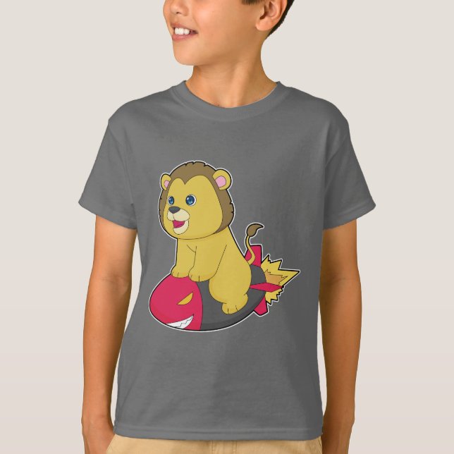 Camiseta Cohete de león (Anverso)