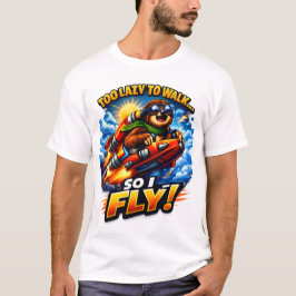 Camiseta Cohete de Perezoso Divertido Meme, Demasiado Perez