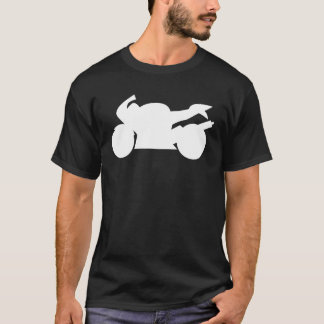 Camiseta cohete del camino en blanco
