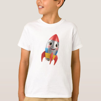 Camiseta Cohete Feliz 3D