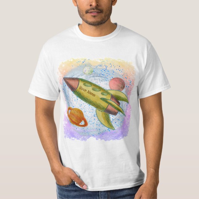 Camiseta Cohete Lunar (Anverso)