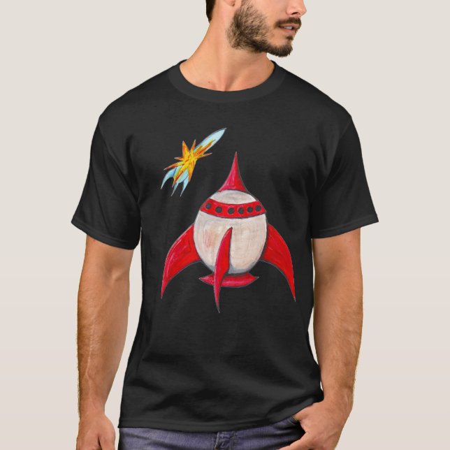 Camiseta Cohete que explota (Anverso)