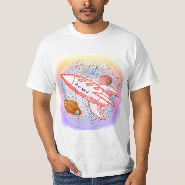 Camiseta Cohete Rojo (Anverso)