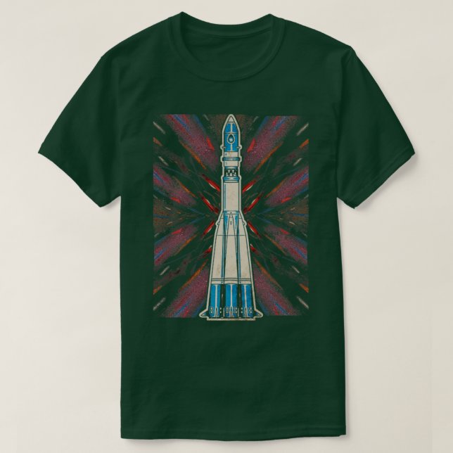 Camiseta Cohete Vostok (Diseño del anverso)