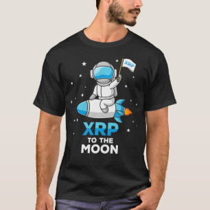 Camiseta Cohete XRP a la luna HODL rp hasta la cripta lunar
