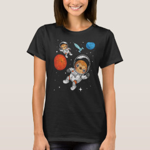 Camiseta Cohetes de viaje espacial Zoológico Animal Astrona
